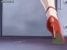 Beautiful anime babe gets fingered