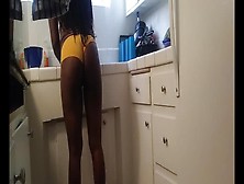 Family - My Wife's Sexy Lil Sister Love To Wash Dishes In Her Panties