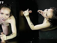 Hazel Paige gets her mouth filled with sticky,  hot sperm.