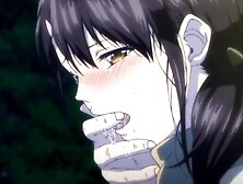 Two people of different ages have sex outdoors