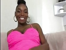 Thick Sexy Black Trans Cumshot