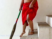 XXX servant caught Ramu's daughter sweeping the stairs,  then took her to the room and gave a tremendous fuck of her booty during