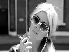 B&w Model Smoking Preview