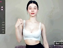 Big Boobs Skinny Petite Teen Solo Webcam Tease