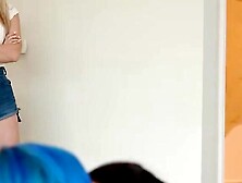 Freaky Roommate Threesome - Three Babes Share A Wild Orgy