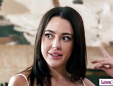 3 lesbo gfs Lilly Bell Charlotte Sins and Ella Reese can't make no doubt of their luck when str8 angel Whitney Wright is ready t