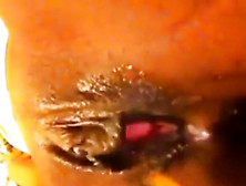 Black Pussy Leaking Close Up 867