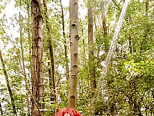 Horny Demon Bitch Having Hard Fun In The Forest