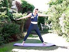 Alison's Outdoor Workout Routine Ends in Naked Masturbation