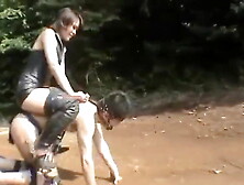 riding Goddess trained a slave