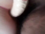 Footlong dildo in my girl's ass