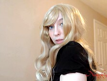 Step-Mom Accidently Falls on my Wang while She Cleans around Me