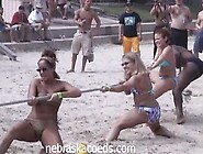 Some Coeds Gets Playful In A Club