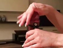 Femdom Diana milks my packed up dick