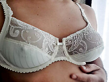 White Lace And Nylon Bra