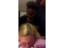 Amateur blonde with black dude