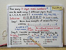 How many three-digit even numbers can be made. [JapanMath](job)