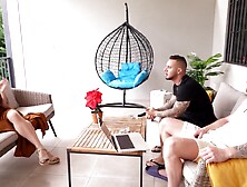 Village Three-some with Concupiscent Stepbrothers! Hard Punk Snatch Screw!