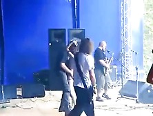 Drunkgirl Gets Naked On Stage At Concert