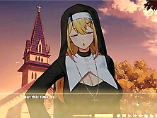 Summer Clover [ HAREM ANIME GAME ] Ep. 17 NUN SISTER lasciviously blowing my finger in PUBLIC !