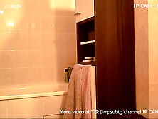 Sister with bush and perky tits playing around in