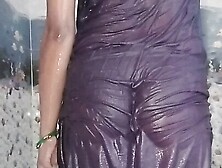 Priya’s new bathing video in petticoat – hot bathing