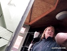 flashing BBC to British mature neighbour