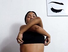 MORENA LATIN CHICK COLOMBIA TOUCHES MY KNOB WHEN I SHARE MY COUCH WITH HER,  THAT BABE'S A HAWT LATIN BABE WHO DESIRES SEXY SEX W