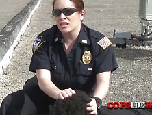 Cops Like Big Black Cock In Outdoors