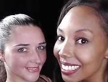 Gorgeous teen duo enjoy bukkake facials