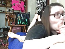 Nerdy Sbbw teenager Rolls Her Eyes Backwards While I - Teaser Video (18+)