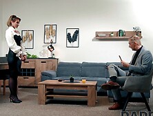 Daruma Rai and Boris Schwarz in lingerie casting with stockings