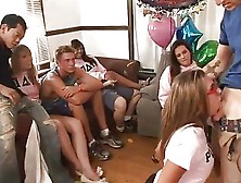 Stunning Sorority Pledge Attends Her First College Orgy