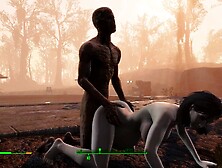 Ghoul got Pregnant.  Half-zombie Gently Fuck a Woman from rear-end | Fallout four Sex