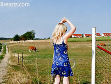 Casey Deluxes Pleasing Herself In Nature