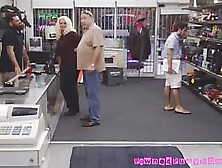 Milf Hottie Sucks Big Cock At Pawnshops Storage Room