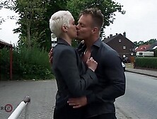 HITZEFREI Giant tit German MILF picked up and poked hard