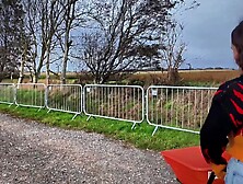 Flashing in a Pumpkin Patch with My Friend