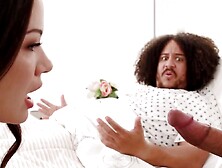 DEVILS SCENE - Freaky And Desperate Alison Rey Fucks Her Boyfirend's Doctor Inside Front Him