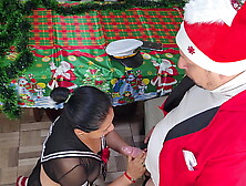 I spent Christmas with my beautiful,  horny,  big-bootied stepdaughter and we ended up fucking