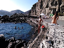 Topless Girls In French Beach