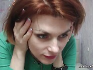 Clothed Redhead Milf Chatting In Webcam Show