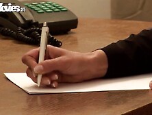 Workplace Whore Sees To It Her Male Counterpart Gets His Fill Of Pussy.