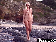 FemJoyXXX. com - Pierced seductive babe Tracy A teased in slow motion outdoors