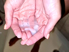 I ran out of shower gel so I had to get some from him