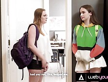 Naturally Stacked Women Hazel Moore & Samantha Reigns Have Some Class Snatch Enjoyment After Tough Exam