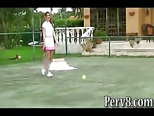 Redhead Tennis Babe Takes Revenge On Her Boyfriend