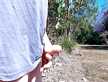 Out For A Long Walk With My Cock Flopping Around Out Of My Short