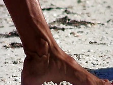 Mature Feet Beach 2