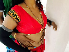 Tharki Aunty Lifted Her Saree And Legs And Smacked,  Aunty Said And Fuck Hard